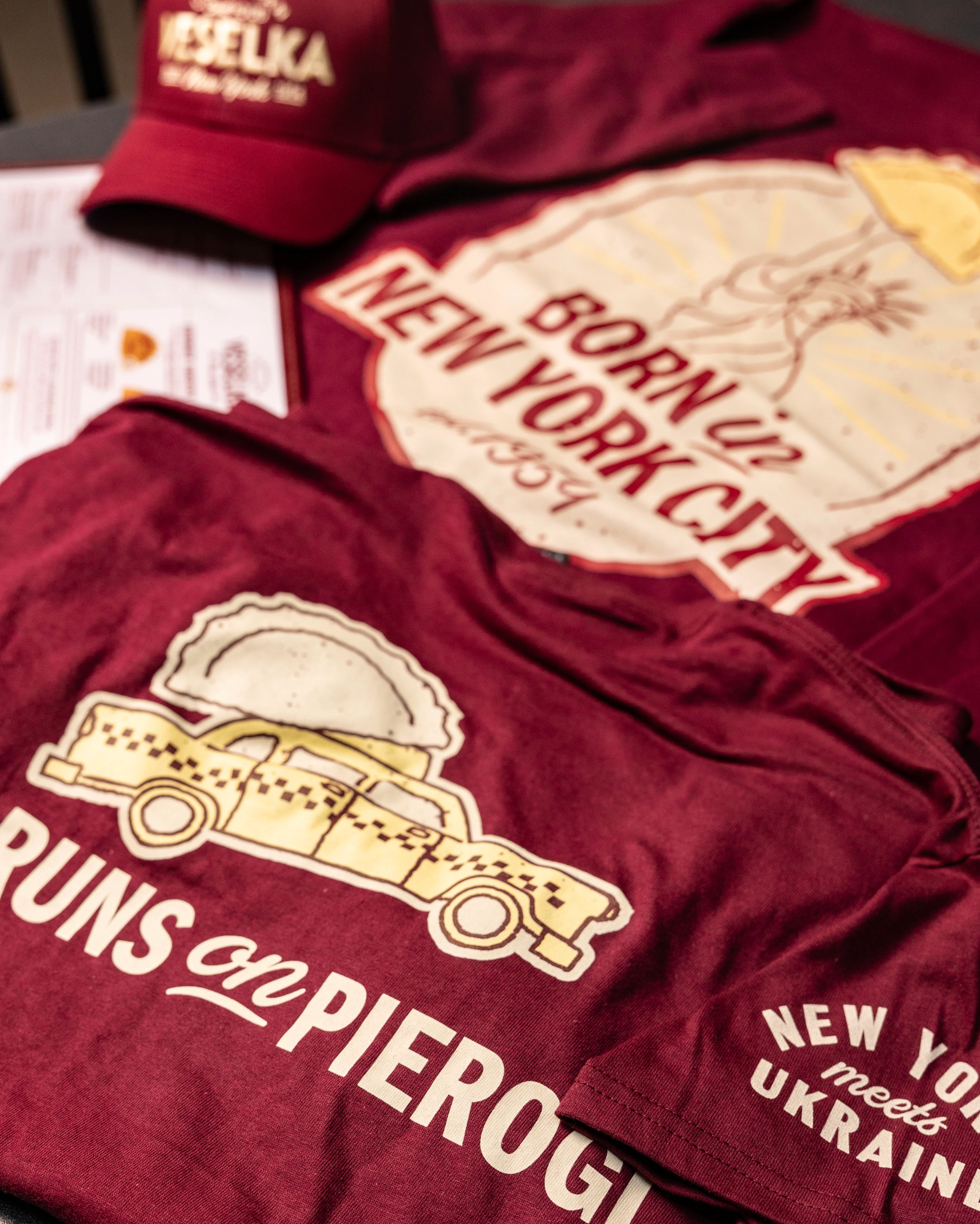 Veselka Burgundy Crew Neck Sweatshirt - Image 3